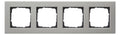 GIRA 0214335 Abdeckrahmen 4fach flach E2 Edelstahl