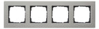 GIRA 0214335 Abdeckrahmen 4fach flach E2 Edelstahl