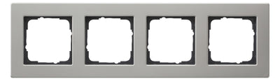 GIRA 0214335 Abdeckrahmen 4fach flach E2 Edelstahl