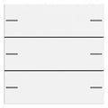 GIRA 575327 Wippenset 3fach Tastsensor4 System 55 Reinweiß seidenmatt
