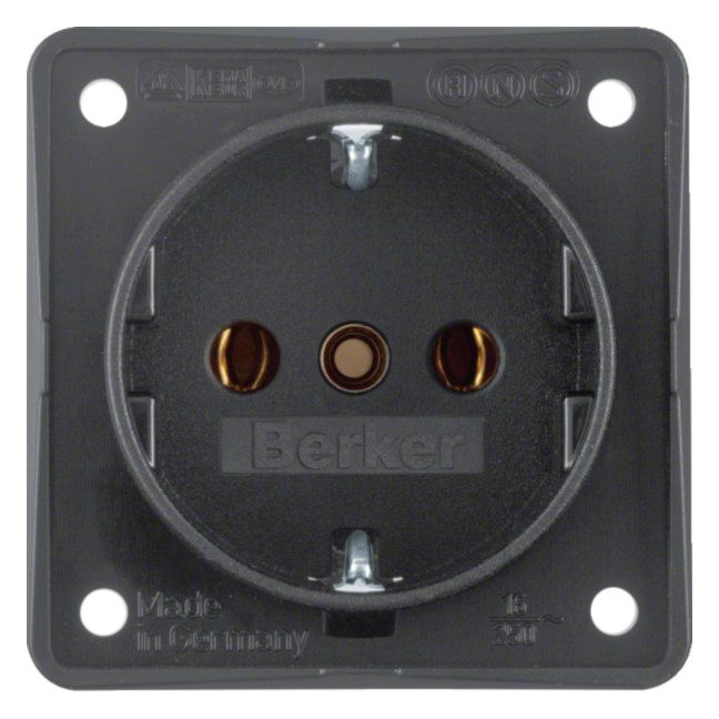 Berker 941852505 Steckdose SCHUKO Integro anthrazit matt