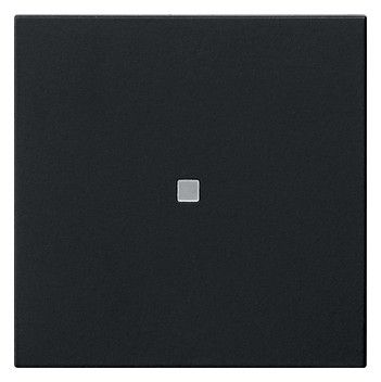 GIRA 5371005 Wippe 1fach unbedruckt KF System 55 Schwarz matt (lackiert)