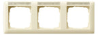GIRA 109301 Abdeckrahmen 3fach waager. BSF Standard 55 Cremeweiß glänzend