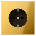 Jung GO 1521 SCHUKO®-Steckdose 16 A 250V ~ Schraubklemmen Metall goldfarben