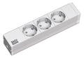Bachmann 333.417 10" 1HE 3xSchuko Strom 2m Schuko 208mm