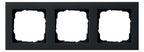 GIRA 021309 Abdeckrahmen 3fach E2 Schwarz matt