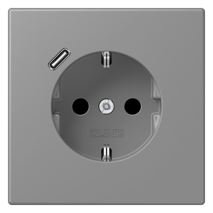 Jung LC1520-18C203 SCHUKO-Steckd.m.USB Typ C LC32011