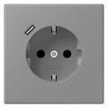 Jung LC1520-18C203 SCHUKO-Steckd.m.USB Typ C LC32011