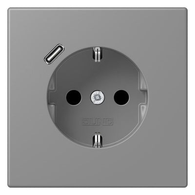 Jung LC1520-18C203 SCHUKO-Steckd.m.USB Typ C LC32011