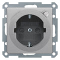 Berker 47086084 Steckdose SCHUKO+Fi u.erh.BS Q.1/Q.3 alu samt lackiert