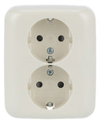 BJ 202 EUJB-212 SCHUKO® Doppelsteckdose volle Abdeckung EBS