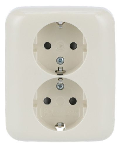 BJ 202 EUJB-212 SCHUKO® Doppelsteckdose volle Abdeckung EBS
