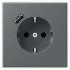 Jung LC1520-18A202 SCHUKO-Steckd.m.USB Typ A LC32010