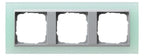 GIRA 021351 Abdeckrahmen 3fach Zwischen rahmen F/Alu Event Opak Mint