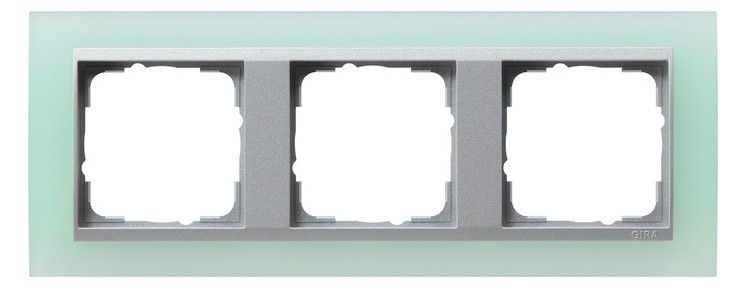 GIRA 021351 Abdeckrahmen 3fach Zwischen rahmen F/Alu Event Opak Mint