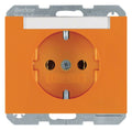 Berker 47397014 Steckdose SCHUKO m.B-feld K.1/K.5 orange glänzend