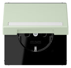 Jung LC1520BFNAKL218 SCHUKO-Steckd.KI m. Klappdeckel m.S