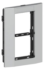 GGK 4673 Adapterrahmen 2-fach AR-2V-9006 frontrastend Säule 80mm Alu