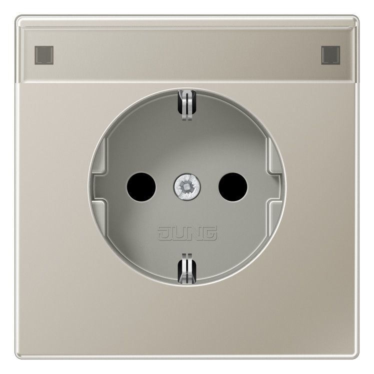 Jung ES1520NA SCHUKO Steckdose Schriftfeld LS Edelstahl