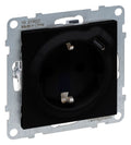 Legrand 765326 SEANO Schuko-Steckdose +USB-C m.Steckklemmen Schwarz lackiert