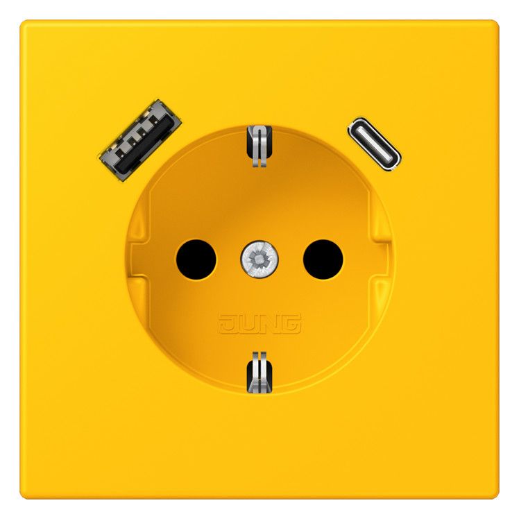 Jung LC1520-15CA263 SCHUKO-Steckd.m.USB Typ AC LC4320W