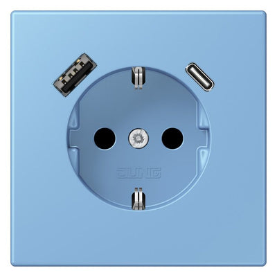 Jung LC1520-15CA256 SCHUKO-Steckd.m.USB Typ AC LC4320N