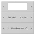 GIRA 2212015 Wippenset 2fach Plus beschreib. System 55 Grau matt (lack.)