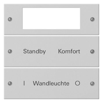 GIRA 2212015 Wippenset 2fach Plus beschreib. System 55 Grau matt (lack.)