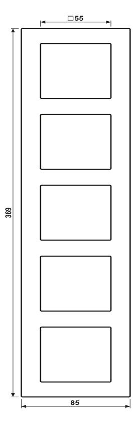 Jung A5585BFWWM Rahmen A 550