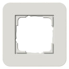 GIRA 0211411 Abdeckrahmen 1fach E3 Hellgrau/Reinweiß glänzend Soft-Touch