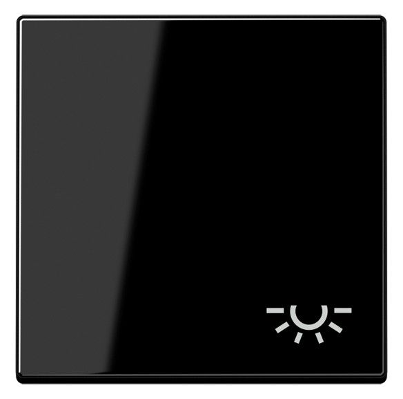 Jung A590BFLSW Wippe Symbol Licht bruchsicher Serie A schwarz
