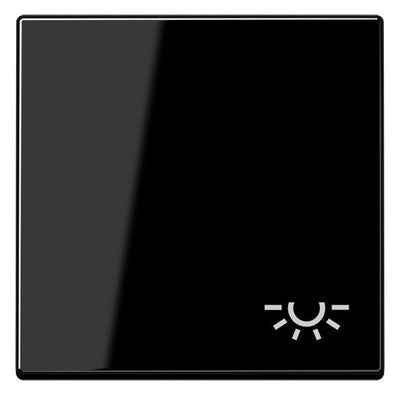 Jung A590BFLSW Wippe Symbol Licht bruchsicher Serie A schwarz