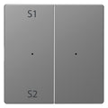 Mert MEG 5226-6036 Wippen Taster-Modul 2fach (Szene1/2 blank) Edelstahl