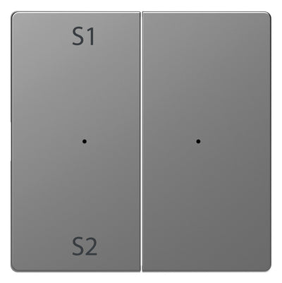 Mert MEG 5226-6036 Wippen Taster-Modul 2fach (Szene1/2 blank) Edelstahl