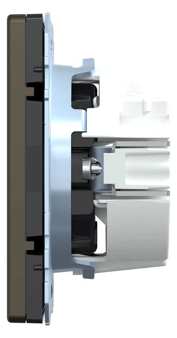 Mert MEG 2301-6052 SCHUKO-Steckdose Steckklemme Moccametallic
