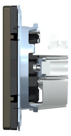 Mert MEG 2301-6052 SCHUKO-Steckdose Steckklemme Moccametallic