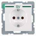 Berker 47436039 Steckdose SCHUKO m.Aufdruck Q.1/Q.3 polarweiß samt