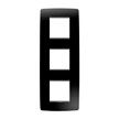 GEWISS GW16127TN Abdeckrahmen ONE International 2+2+2M vert. Tonerschwarz