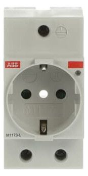 ABB M1173-L SCHUKO-Steckdose Italien lichtgrau, RAL 1173 2CSM112000R0701