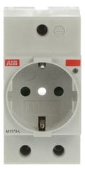 ABB M1173-L SCHUKO-Steckdose Italien lichtgrau, RAL 1173 2CSM112000R0701