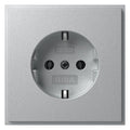 GIRA 418865 SCHUKO-Steckdose (IP20) TX_44 Farbe Alu