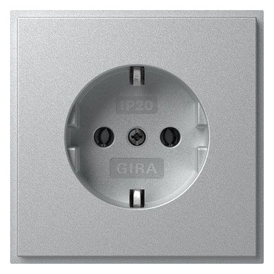 GIRA 418865 SCHUKO-Steckdose (IP20) TX_44 Farbe Alu