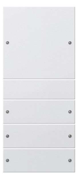 GIRA 218403 Wippenset 4fach (1+3) System 55 Reinweiß glänzend (lackiert)