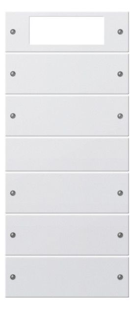 GIRA 219503 Wippenset 5fach Plus (2+3) System 55 Reinweiß glänzend (lackiert)