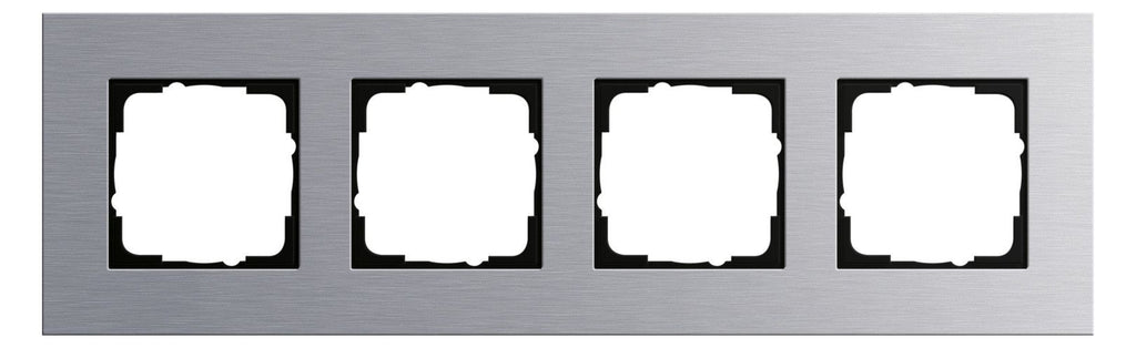 GIRA 021417 Abdeckrahmen 4fach Esprit Aluminium (eloxiert)