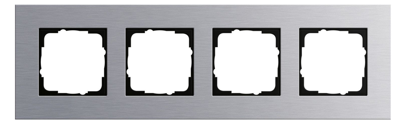 GIRA 021417 Abdeckrahmen 4fach Esprit Aluminium (eloxiert)