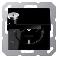 Jung A1520BFKLSLSW SCHUKO Steckdose Klappdeckel Schloss Serie A schwarz