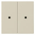 GIRA 536901 Wippe 2fach unbedruckt KF System 55 Cremeweiß glänzend