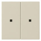 GIRA 536901 Wippe 2fach unbedruckt KF System 55 Cremeweiß glänzend