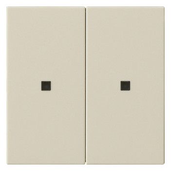 GIRA 536901 Wippe 2fach unbedruckt KF System 55 Cremeweiß glänzend